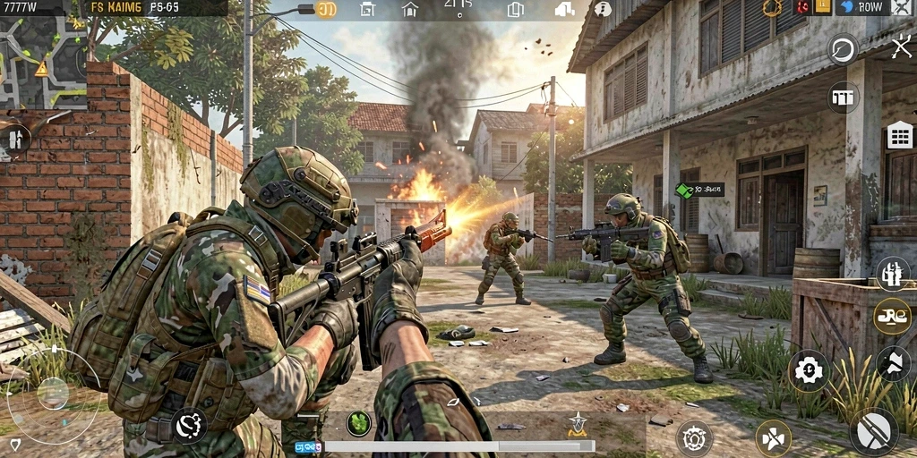 Tampilan gameplay intens dari 7777W yang menegangkan dan adiktif.