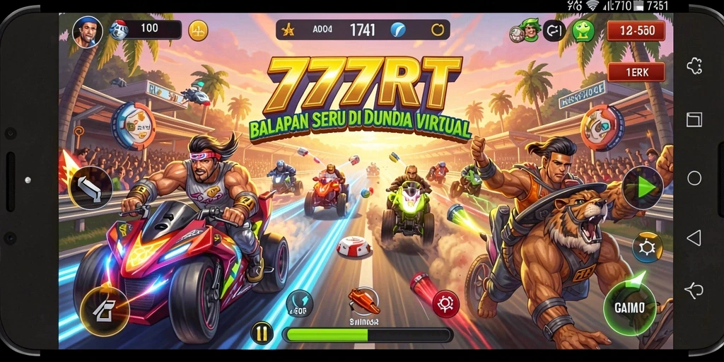 Gameplay balap seru dengan grafik menakjubkan di 777RT.