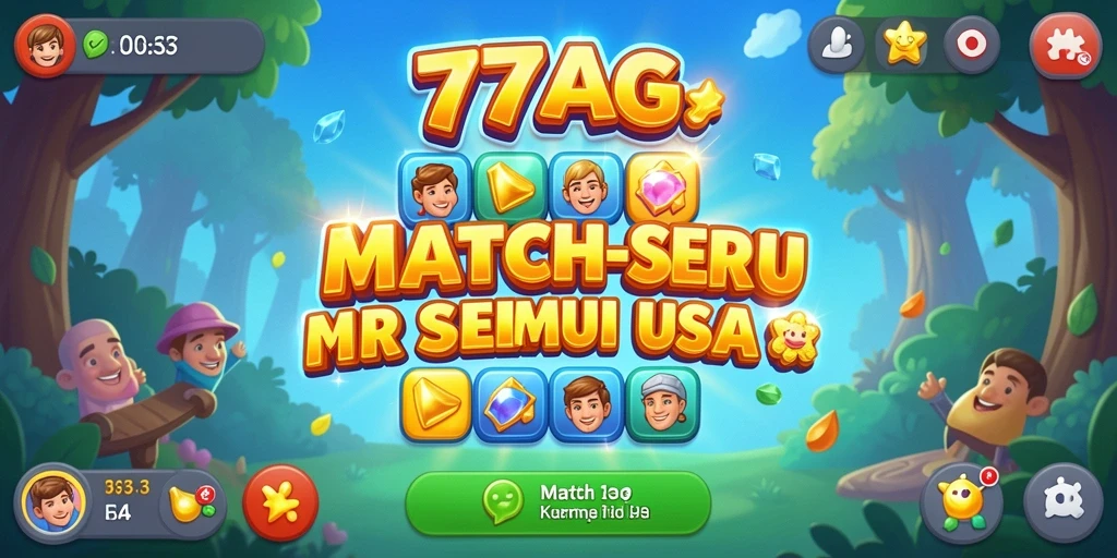 Tampilan gameplay seru dari 77AG yang penuh warna.