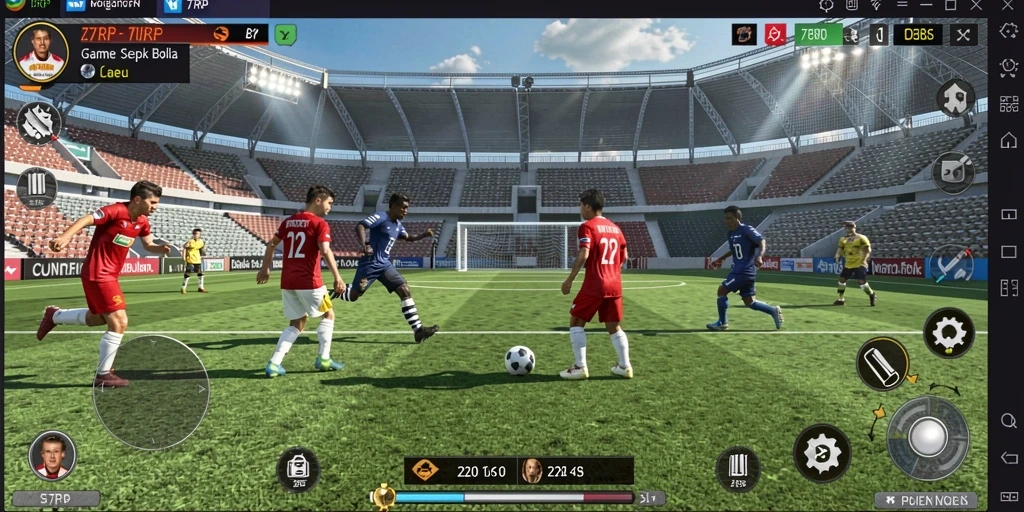 Gameplay mendebarkan dari 77RP saat bertanding di lapangan.