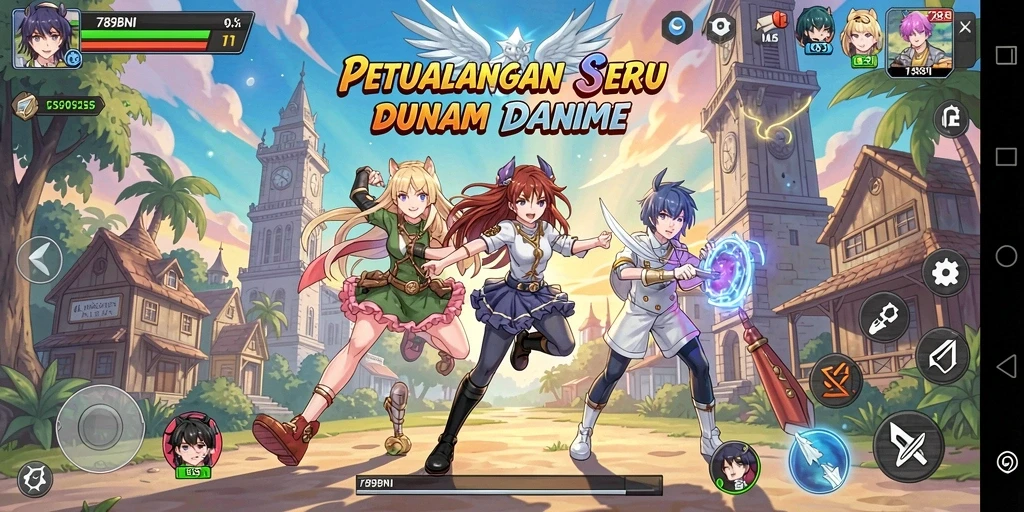 Gameplay seru di 789BNI dengan karakter anime favorit.