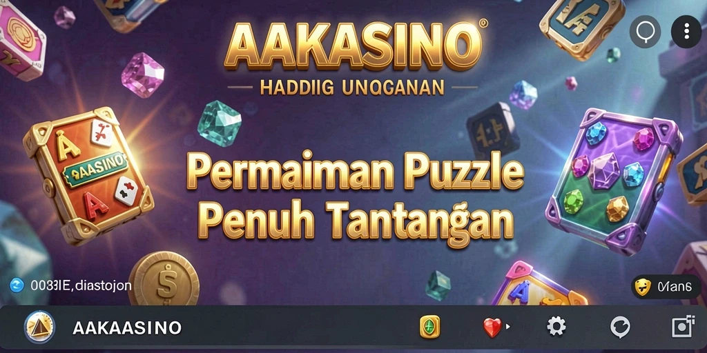 Tampilan gameplay AAKASINO menunjukkan keasyikan bermain puzzle.