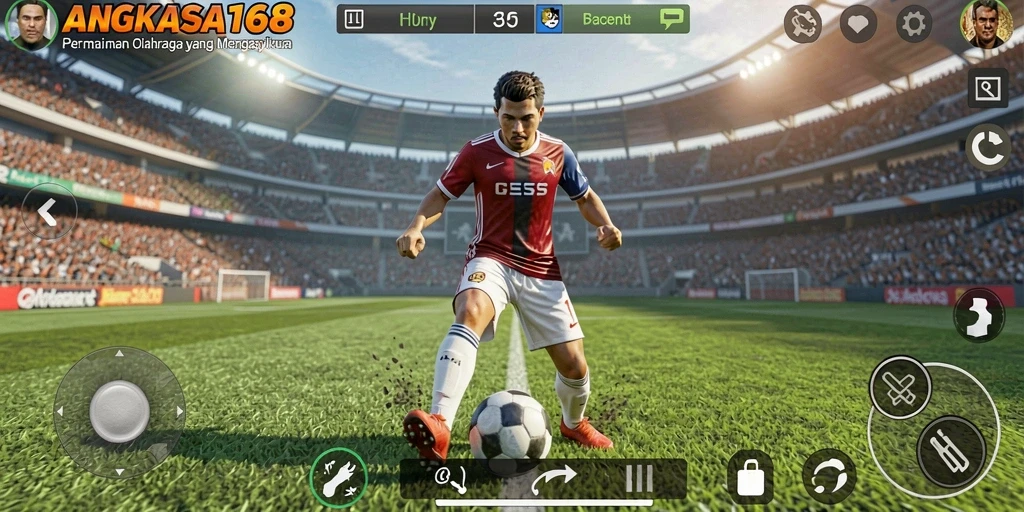 Tangkap aksi seru dari gameplay olahraga di ANGKASA168.