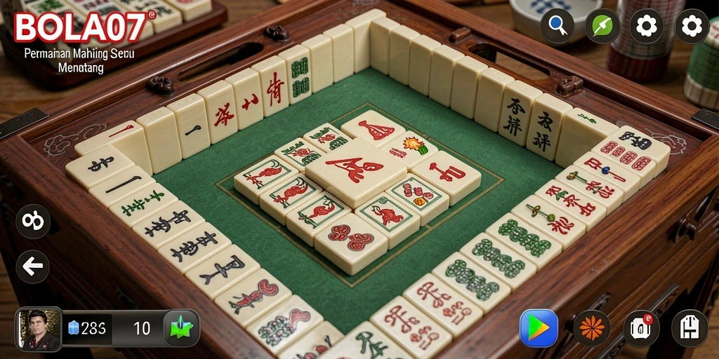 Tampilan gameplay BOLA07 menampilkan keseruan permainan Mahjong.