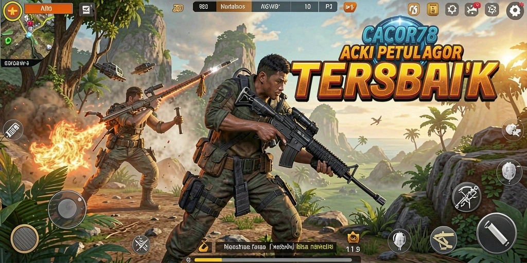 Tampilan gameplay CACOR78 yang mendebarkan dalam pertempuran TPS.