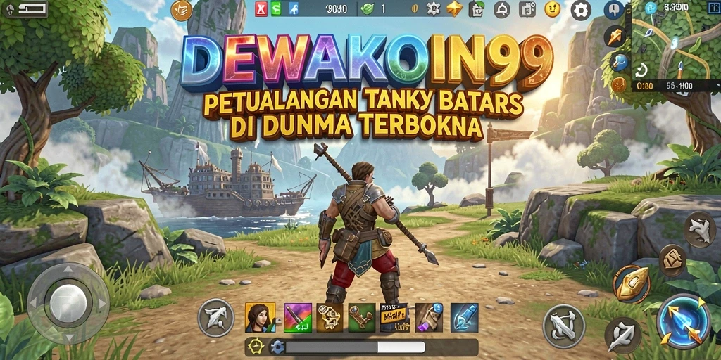 Screenshot DEWAKOIN99 menampilkan petualangan seru di dunia terbuka.