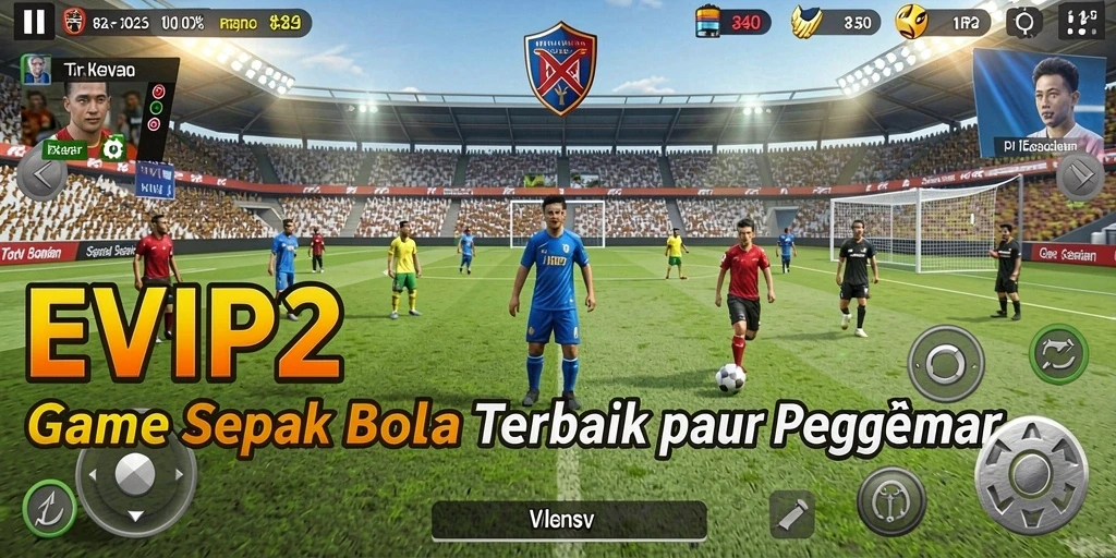 Tangkapan layar yang menunjukkan aksi memukau dalam permainan sepak bola.