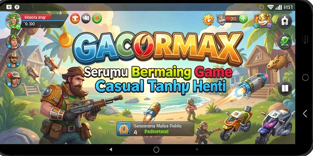 Tampilan gameplay GACORMAX yang seru dan penuh warna.