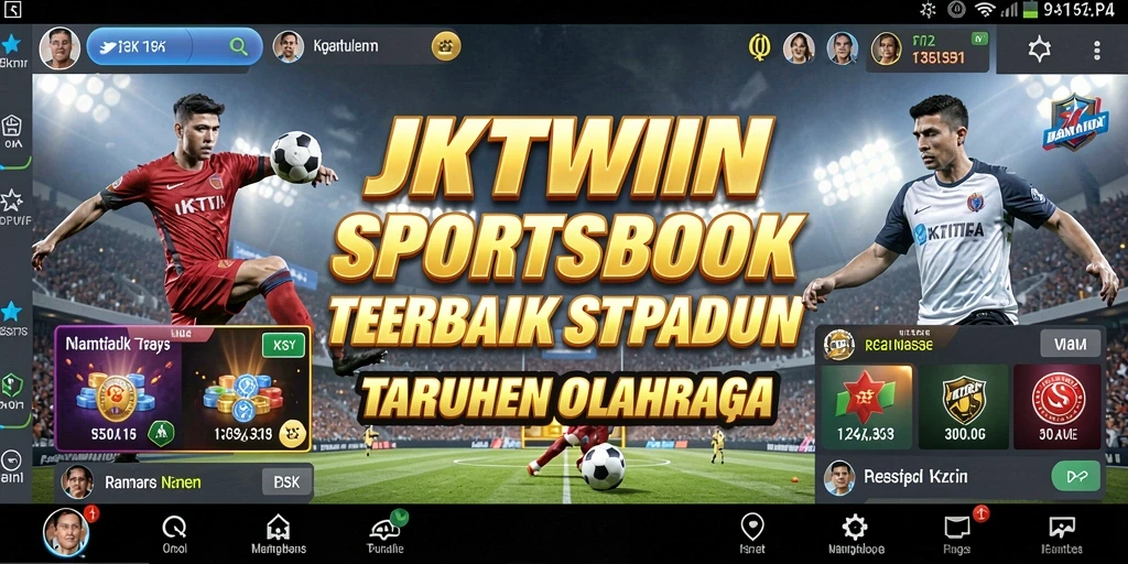 Screenshot utama JKTWIN yang menampilkan tampilan taruhan olahraga.