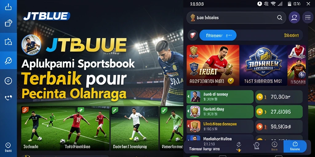 Tampilan gameplay menarik dari JTBLUE di aplikasi Sportsbook.