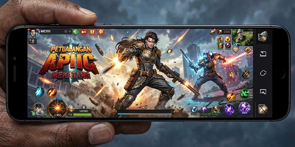 Screenshot ME355 menampilkan serunya gameplay Action yang mendebarkan.
