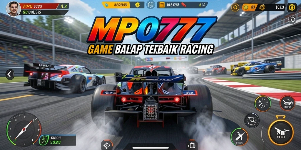 Tampilan gameplay balapan yang penuh aksi dan mendebarkan di MPO777.