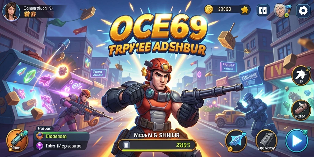 Tampilan gameplay OCE69 yang penuh aksi dan tantangan seru.