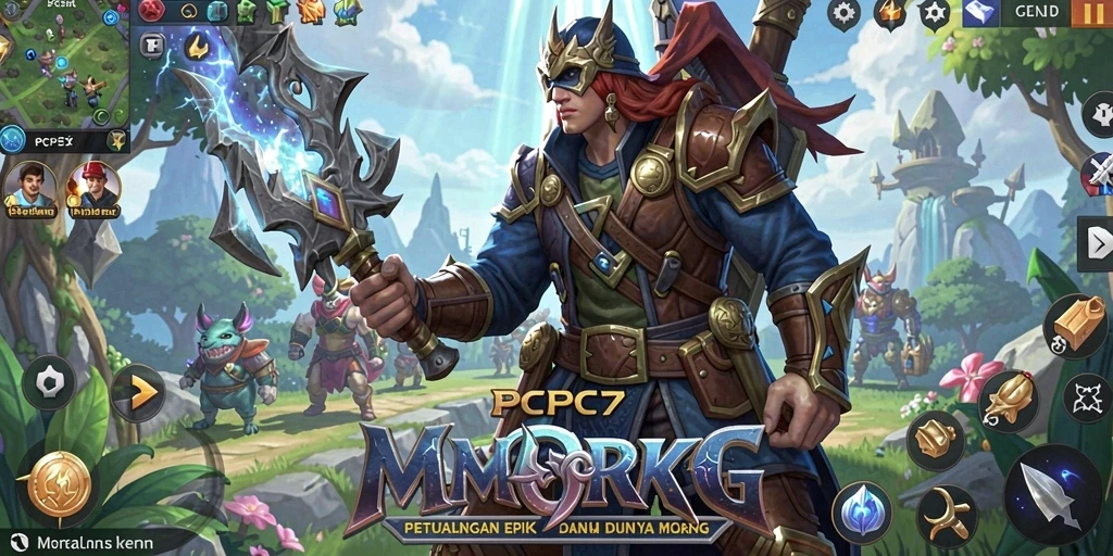 Tampilan menarik dari gameplay MMORPG yang mendebarkan.