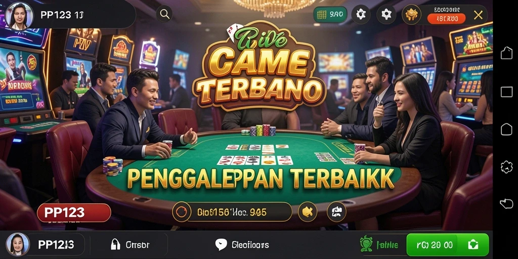 Tampilan gameplay Live Casino yang menegangkan dan menarik di PP123.