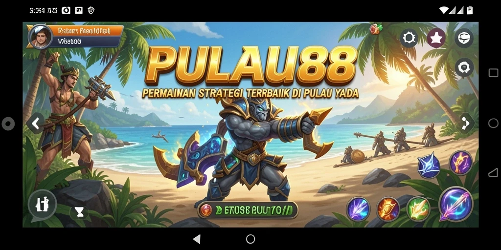 Gameplay PULAU88 menunjukkan pembangunan pulau yang strategis dan interaktif.