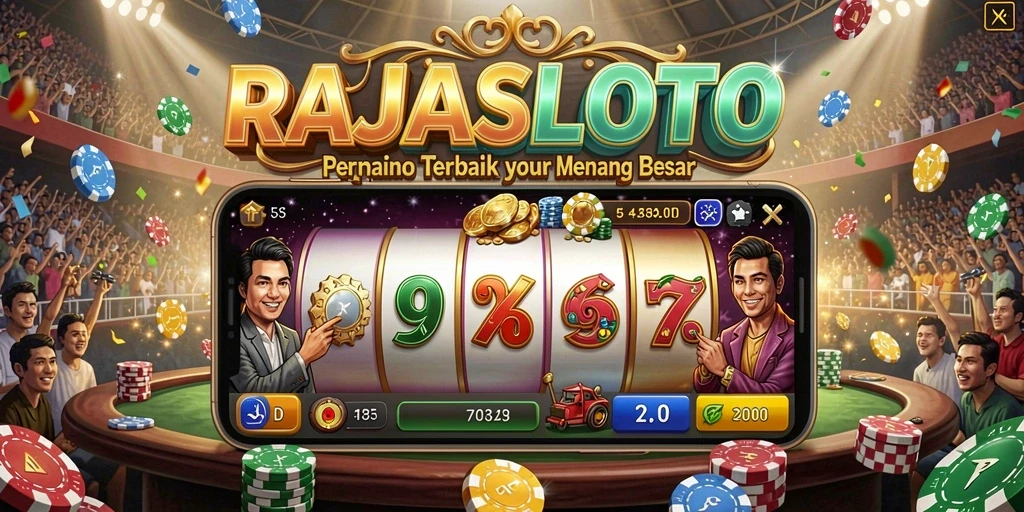 Tampilan gameplay menarik dari RAJASLOTO yang menggugah selera.