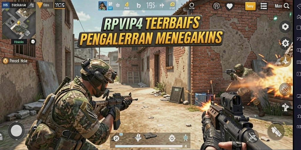 Tangkapan layar utama menunjukkan aksi penuh ketegangan dalam RPVIP4.
