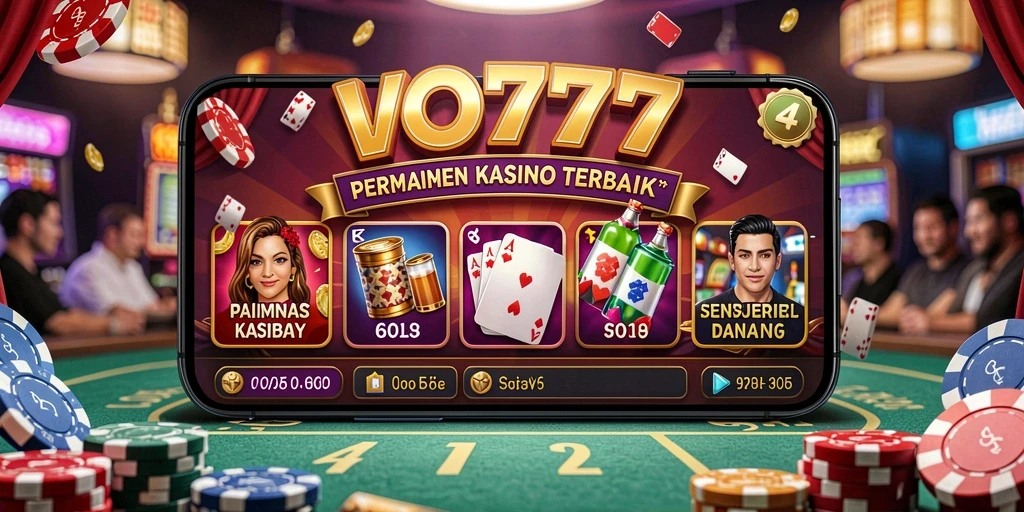 Screenshot VO777 menampilkan gameplay Kasino yang seru.